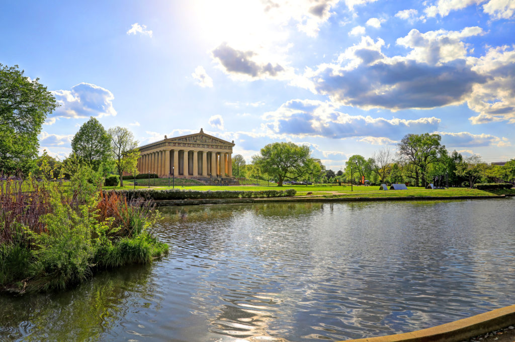 Full sized replica of the Parthenon in Nashville, Tennessee