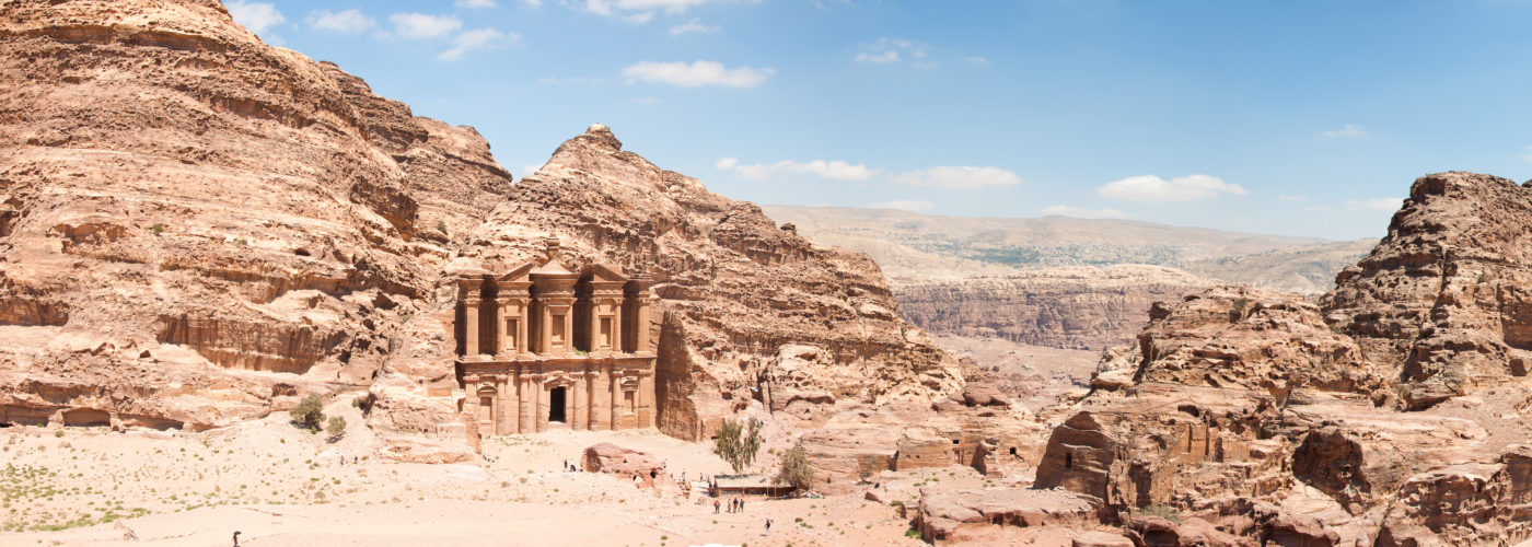 Aerial view of Petra, Jordan