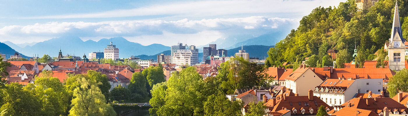 Panorama of Ljubljana, Slovenia, Europe